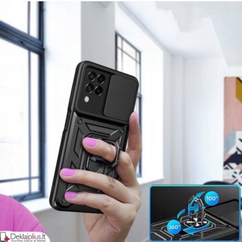 5in1 smūgiams atsparus dėklas su žiedu ir kameros apsauga (Samsung M33 5G) 5in1 smūgiams atsparus dėklas su žiedu ir kameros apsauga (Samsung M33 5G)